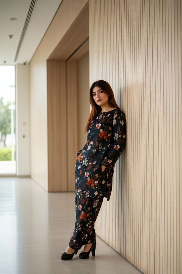 Unstitched Digital Printed Lawn – 2 pc