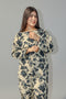 Cream & Black Floral Kattan Silk 2 Pc Farshi Shalwar Qameez – Premium Women’s Clothing Brand in Pakistan