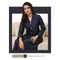 Dark Navy Embellished Katan Silk Set (2 Piece)