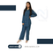 Denim Blue Georgette Co-Ord Set (2 Piece)
