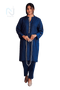 Elegant Navy Blue Kurta Set for Women – Premium Minimal Embroidered Pakistani 2 Piece Suit