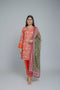 Carrot Red Floral Digital Printed Lawn 3 Pc Unstitched Suit – Premium Women’s Clothing Brand in Pakistan