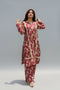 Maroon Printed Lawn 2 Pc Unstitched Suit – Premium Women’s Clothing Brand in Pakistan