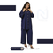 Navy Blue Georgette Co-Ord Set (2 Piece)