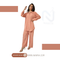 Salmon Pink Georgette Co-Ord Set (2 Piece)