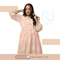 Tea Pink Printed Georgette Maxi Dress