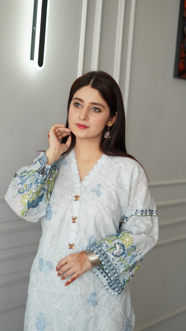 Embroidered Co-Ord Set – 2 pc