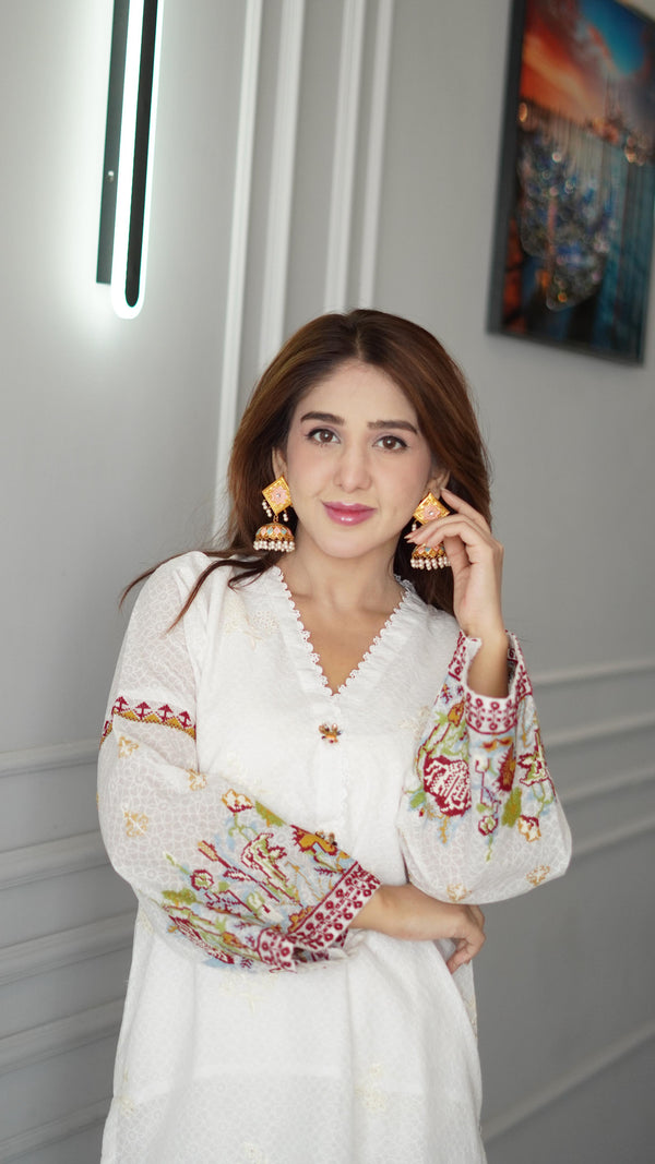 Embroidered Co-Ord Set – 2 pc