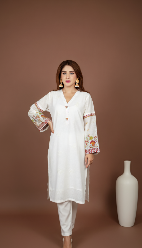 Embroidered Co-Ord Set – 2 pc